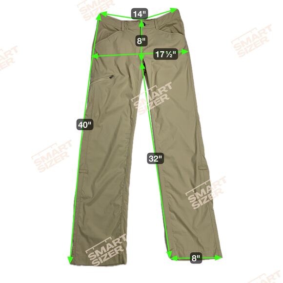 Patagonia Women’s Quandary Pants Shale Tan Lightweight Hiking Gorpcore Size 4 - Picture 4 of 16